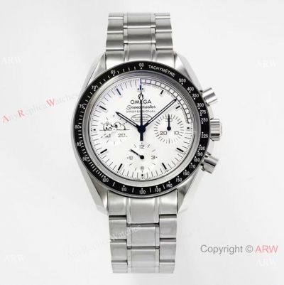 BF Factory Copy Omega Speedmaster 50th Silver Snoopy Watch 42 Stainless steel